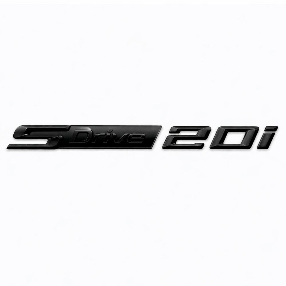 Logo BMW SDrive 20i negro para maletero o laterales