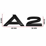 Logotipo Audi A2 negro para maletero de Audi A2 8Z