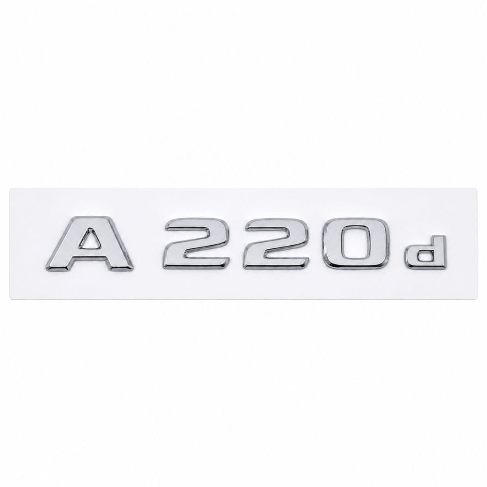 Insignia A220d cromada para portón trasero de Mercedes
