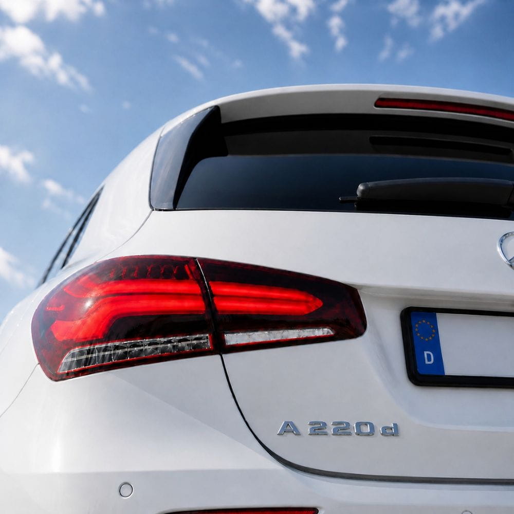 Insignia A220d cromada para portón trasero de Mercedes