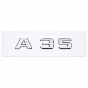 Insignia A35 cromada para portón trasero de Mercedes