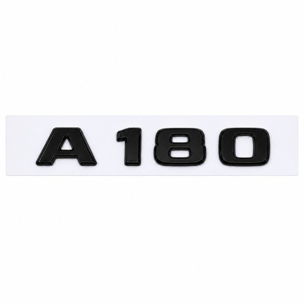 Insignia A180 negro brillo para portón trasero de Mercedes