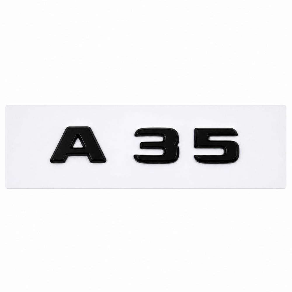 Insignia A35 negro para portón trasero de Mercedes