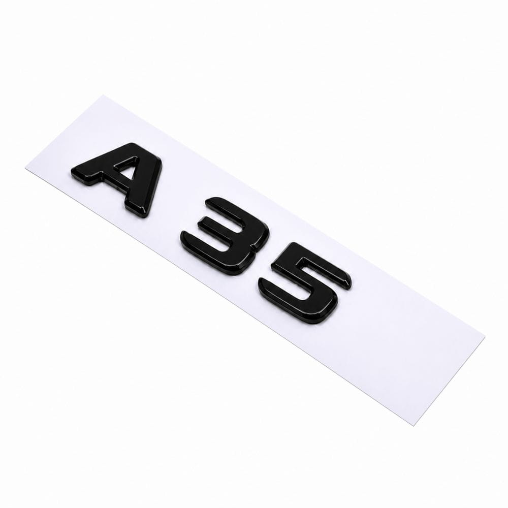 Insignia A35 negro para portón trasero de Mercedes