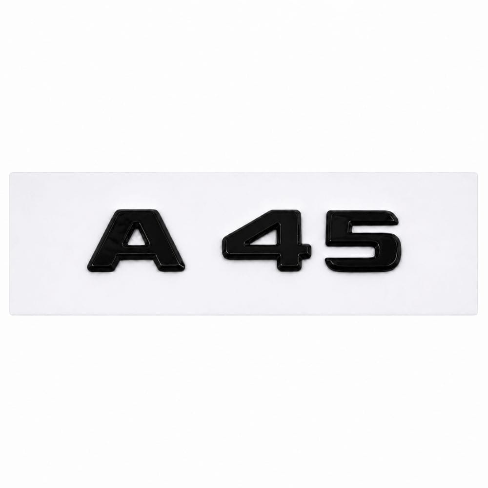 Insignia A45 negro para portón trasero de Mercedes