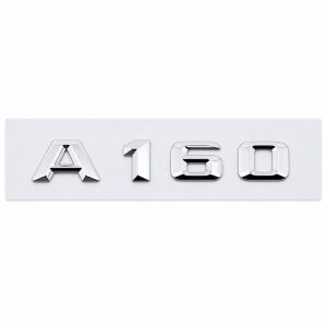 Logo A160 plateado para maletero de Mercedes Benz W176