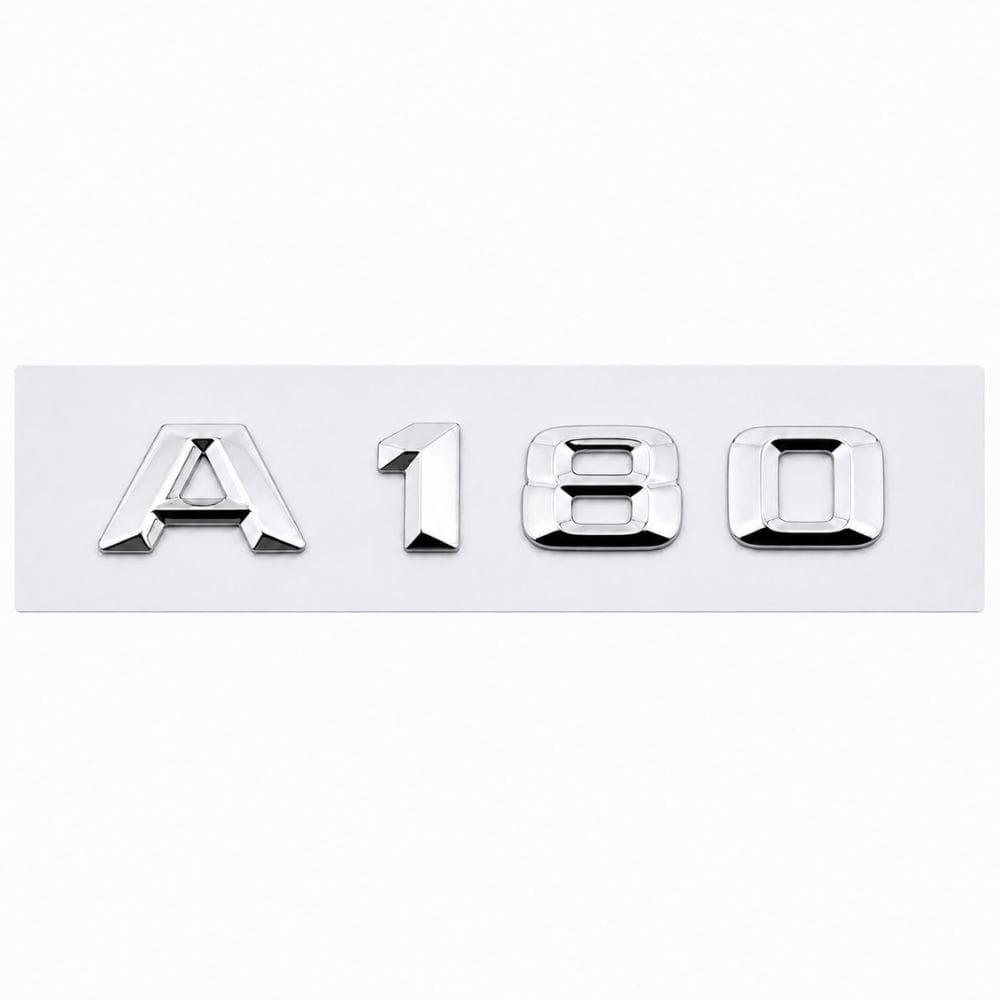 Logo A180 plateado para maletero de Mercedes Benz W176