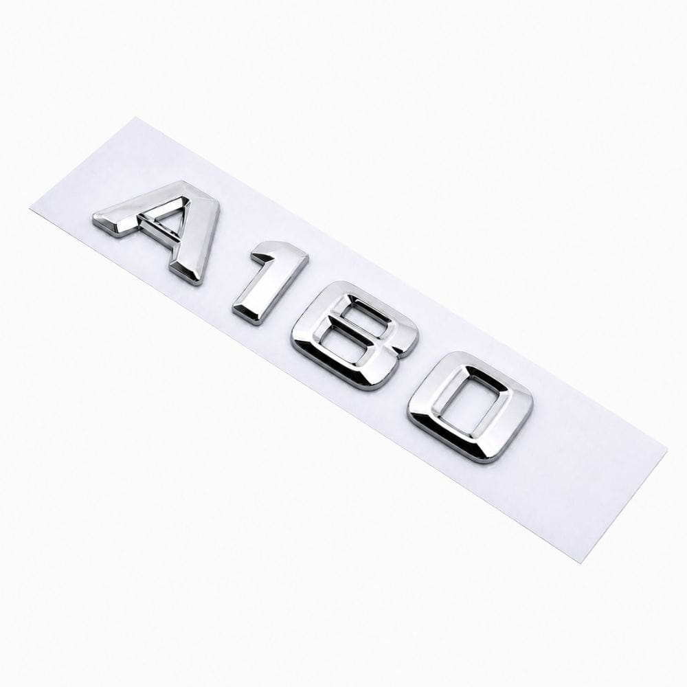Logo A180 plateado para maletero de Mercedes Benz W176