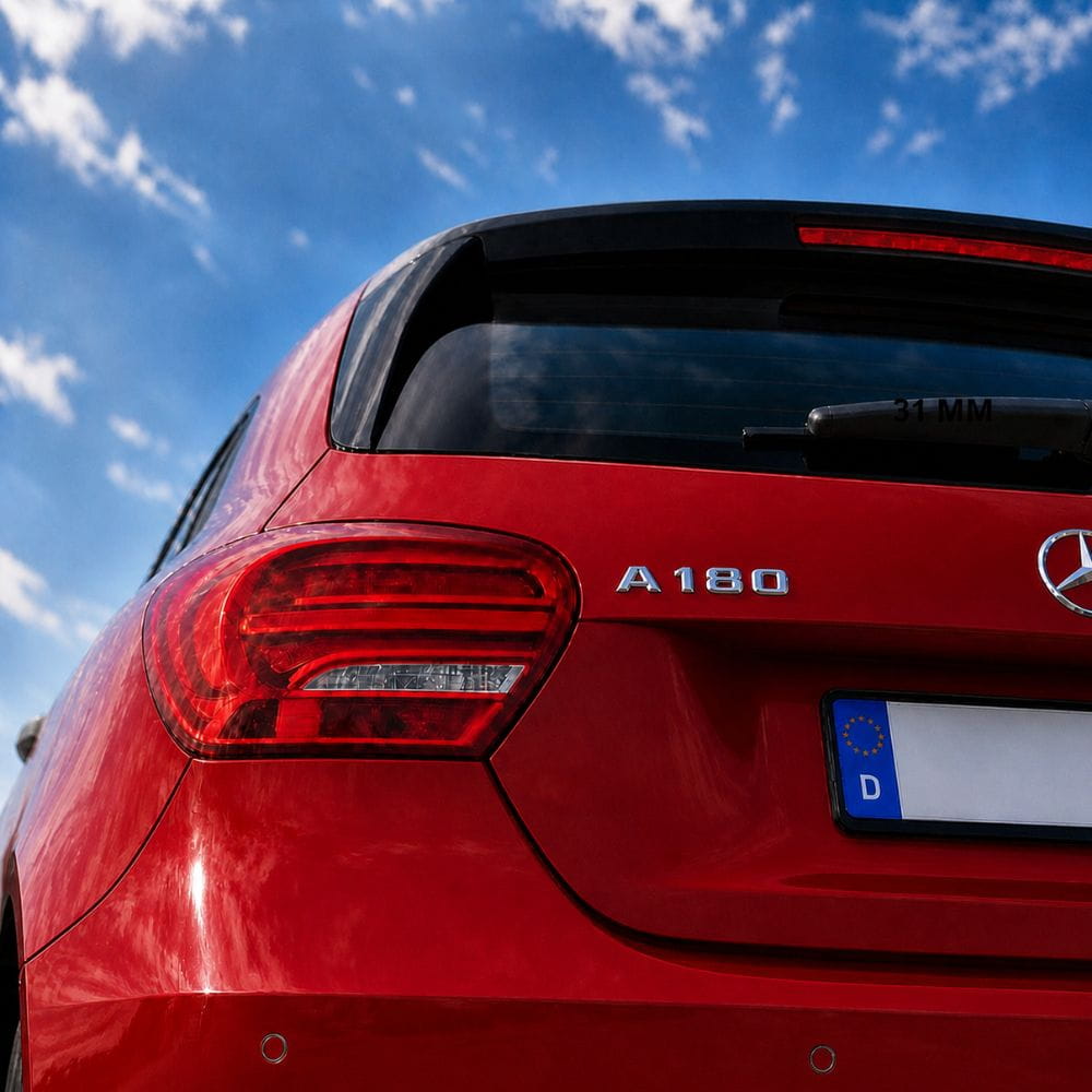 Logo A180 plateado para maletero de Mercedes Benz W176