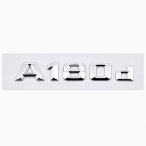 Logo A180d plateado para maletero de Mercedes Benz W176