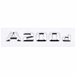 Logo A200d plateado para maletero de Mercedes Benz W176
