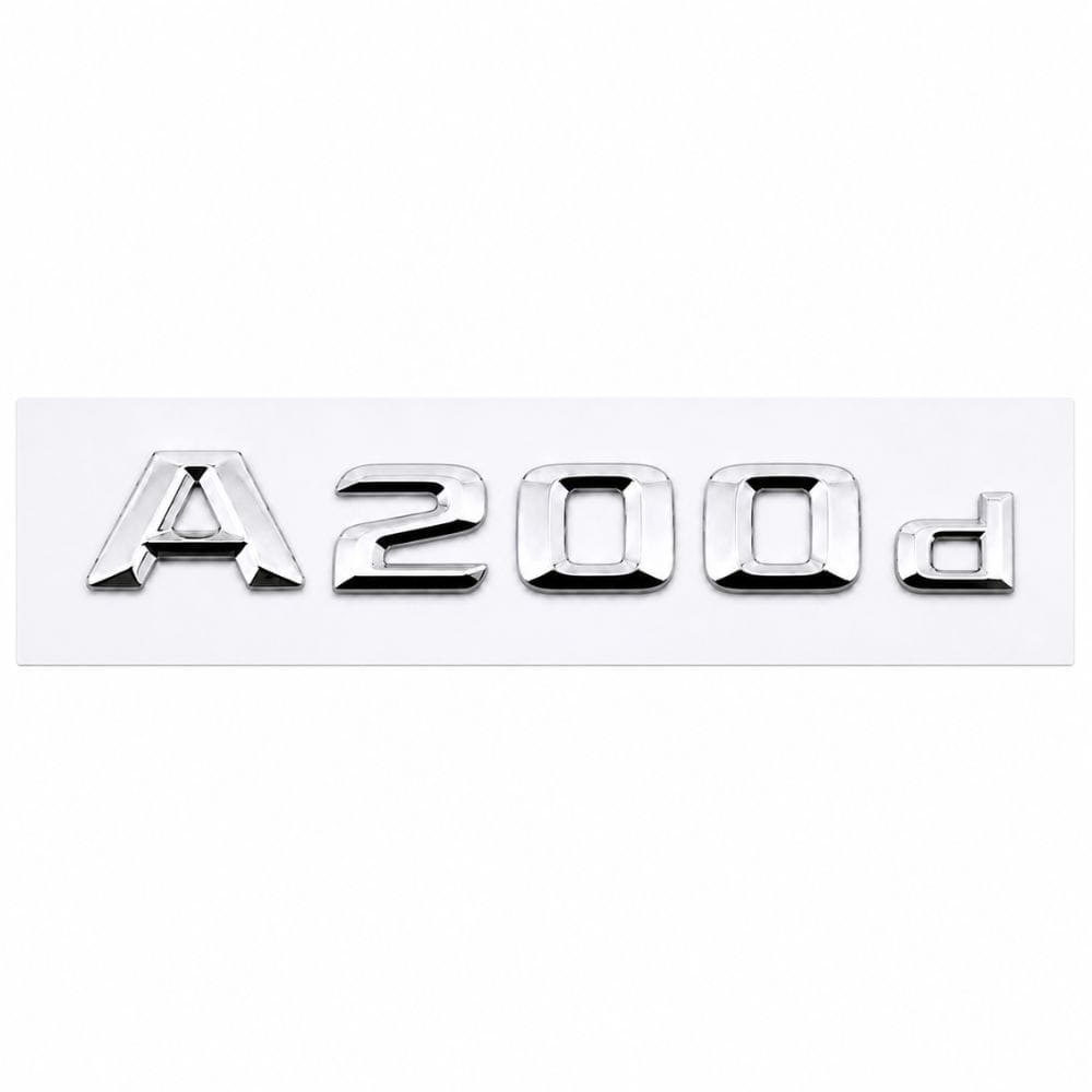 Logo A200d plateado para maletero de Mercedes Benz W176