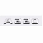 Logo A220 plateado para maletero de Mercedes Benz W176
