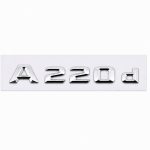 Logo A220d plateado para maletero de Mercedes Benz W176