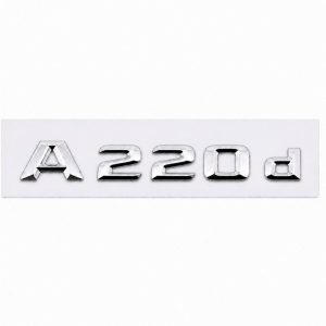 Logo A220d plateado para maletero de Mercedes Benz W176