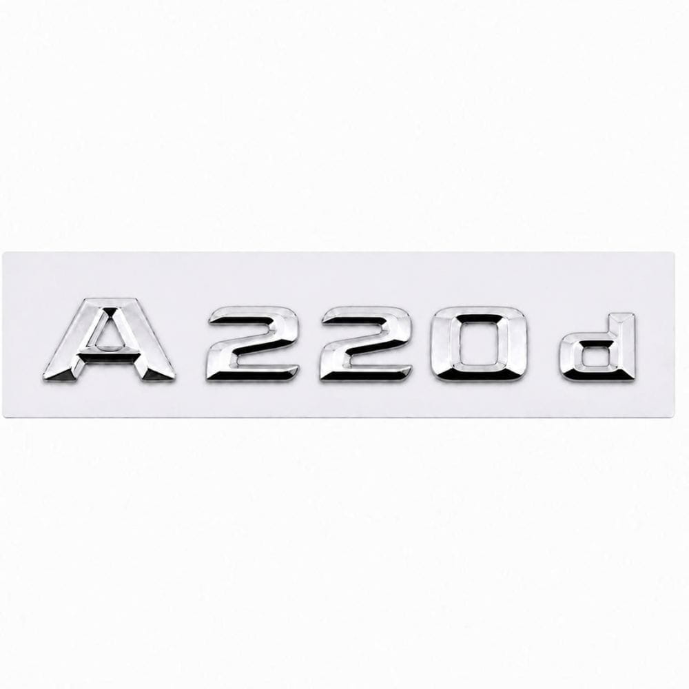 Logo A220d plateado para maletero de Mercedes Benz W176