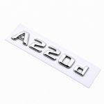 Logo A220d plateado para maletero de Mercedes Benz W176