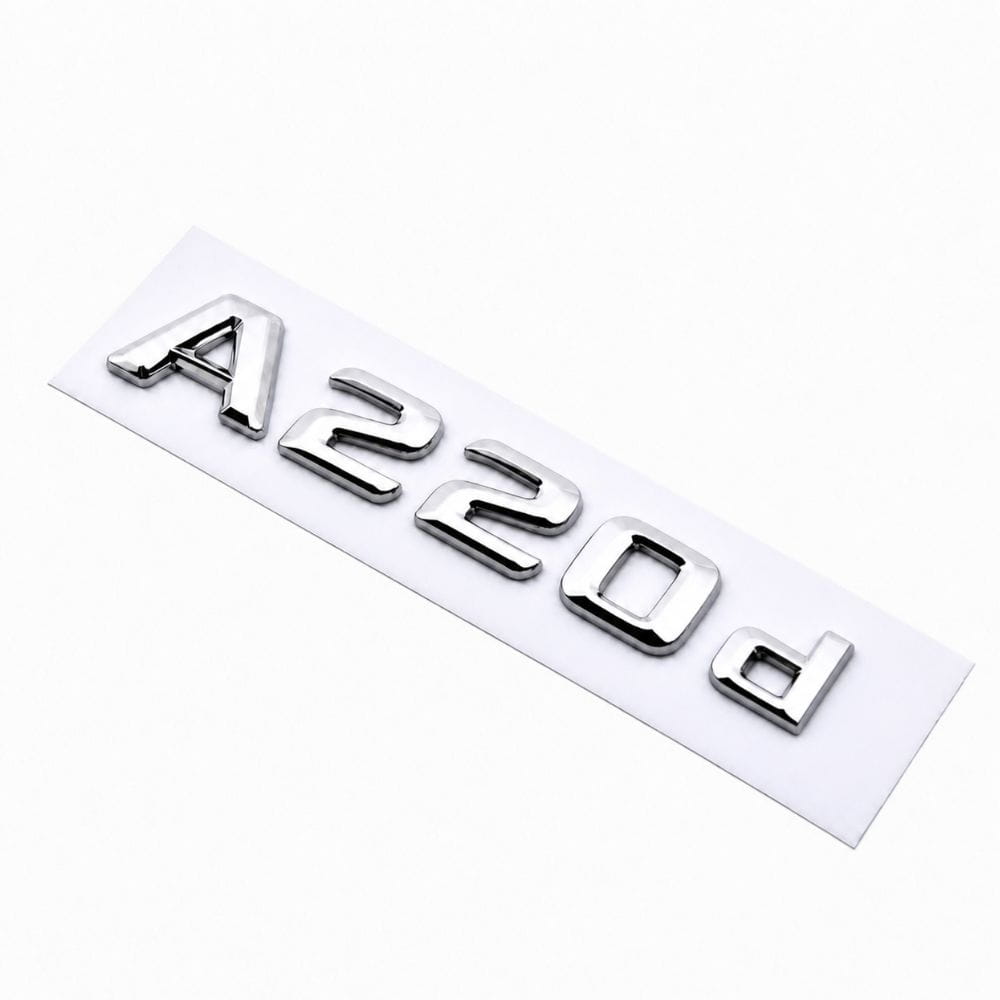 Logo A220d plateado para maletero de Mercedes Benz W176