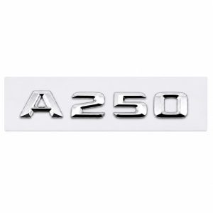 Logo A250 plateado para maletero de Mercedes Benz W176