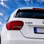 Logo A220 negro para maletero de Mercedes Benz W176