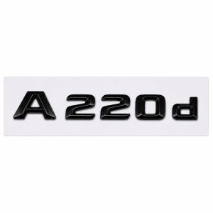 Logo A220d negro para maletero de Mercedes Benz W176