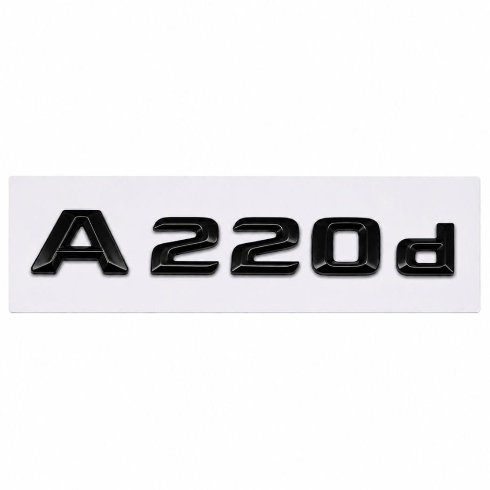 Logo A220d negro para maletero de Mercedes Benz W176
