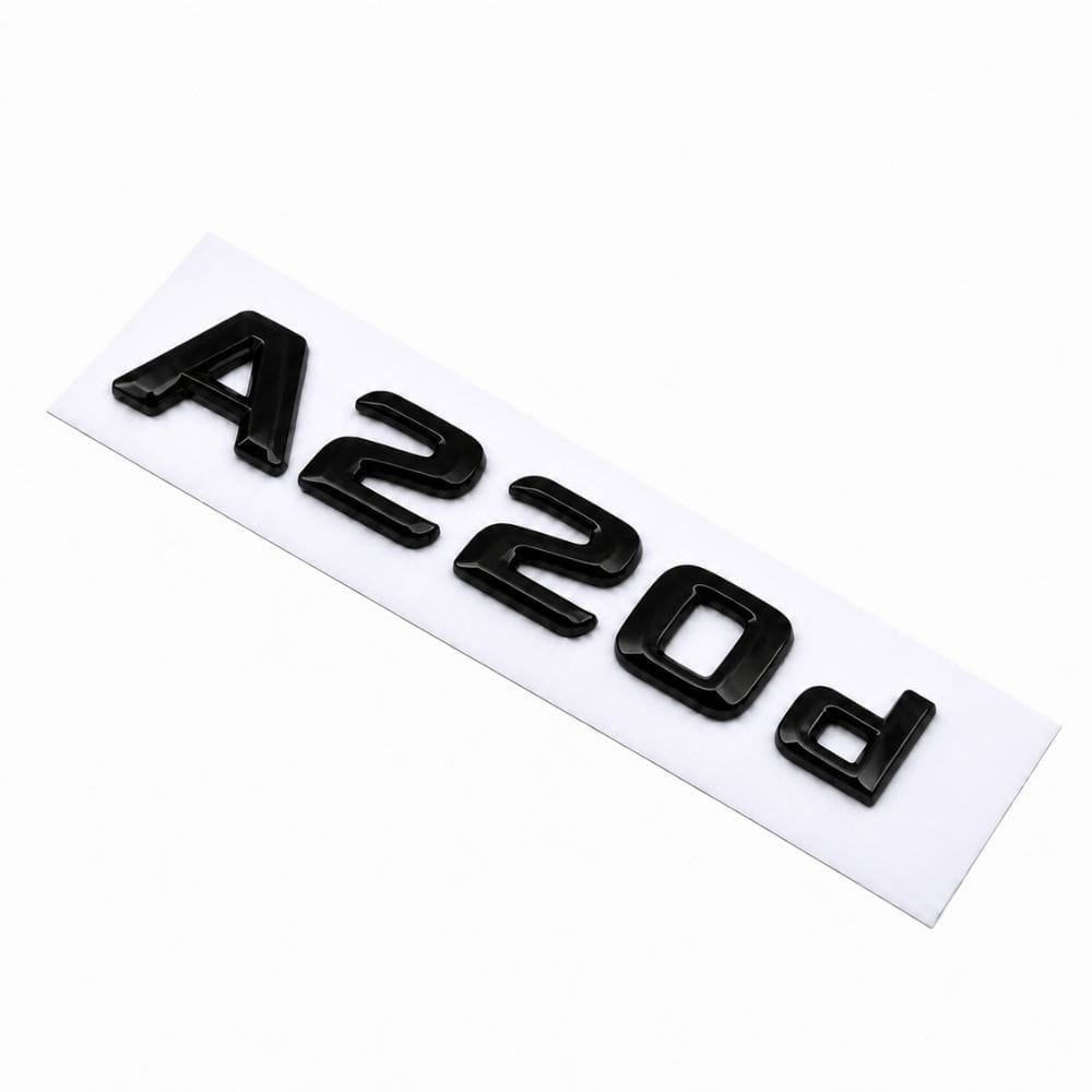 Logo A220d negro para maletero de Mercedes Benz W176