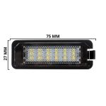 Luces LED para plafón de Matricula con iluminación blanca