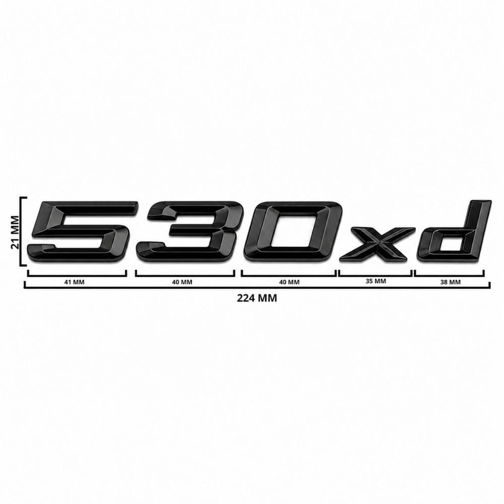 Insignia 530xd NEGRA para portón trasero de BMW E60 y E61