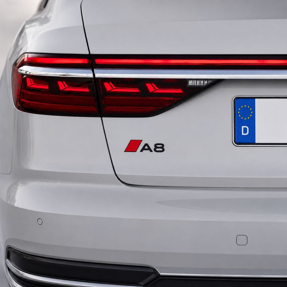 Logo A8 D2, D3, D4, D5 para portón trasero de Audi A8