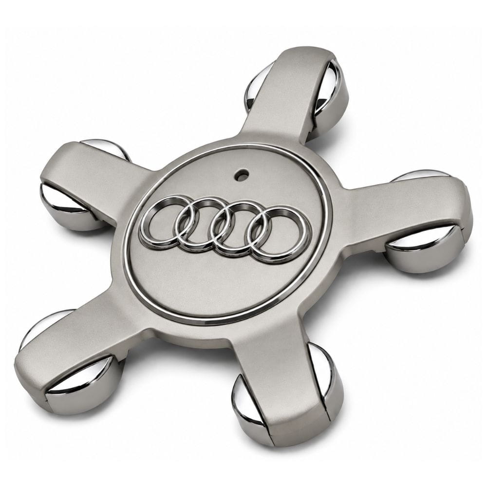 Emblema Audi 135 mm tipo estrella beige para llantas originales