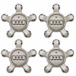 Emblema Audi 135 mm tipo estrella beige para llantas originales