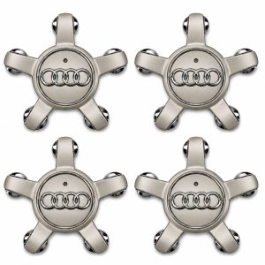 Emblema Audi 135 mm tipo estrella beige para llantas originales
