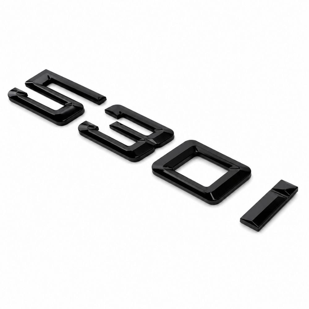 Emblema 530i negro para portón trasero de BMW Serie 5 G30 y G31 adhesivo