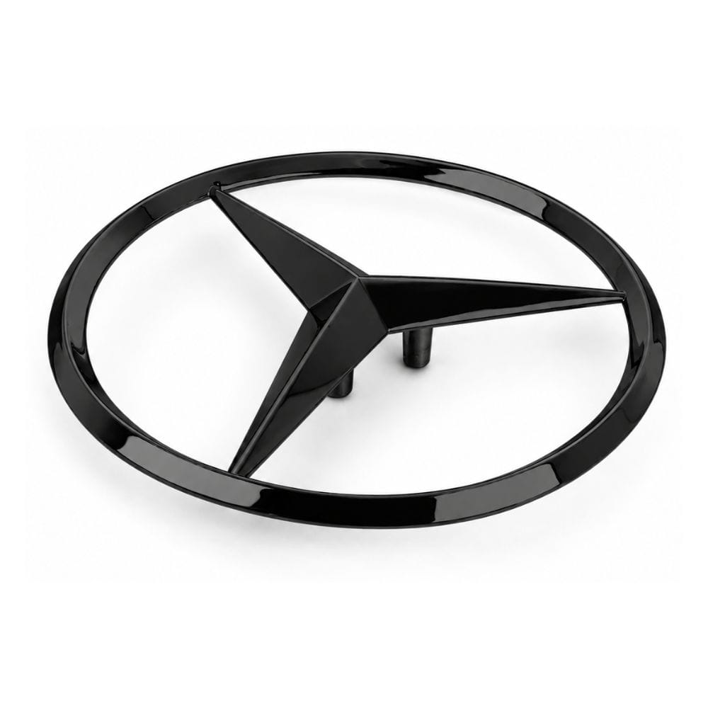 Emblema Mercedes Benz negro brillo de 90 mm para maletero de Mercedes GT 4 PUERTA COUPÉ X290 AMG
