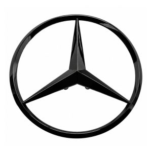 Emblema Mercedes Benz negro brillo de 90 mm para maletero de Mercedes GT C190 AMG
