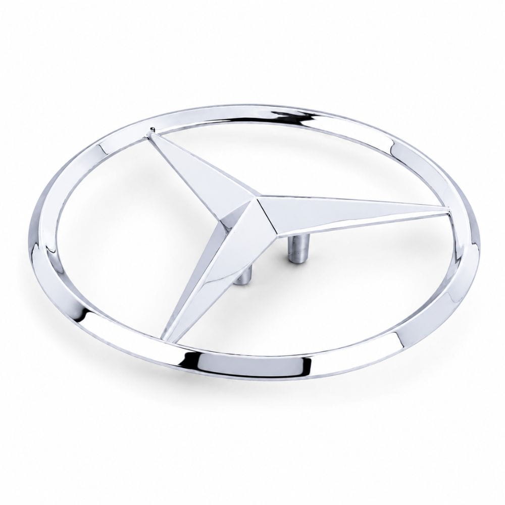 Emblema Mercedes Benz cromado de 90 mm para maletero de Mercedes GT C190 AMG