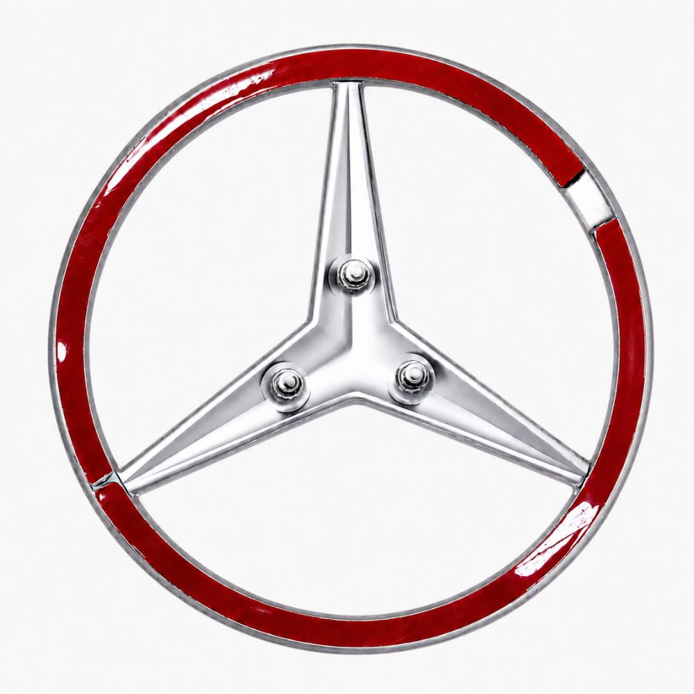 Emblema Mercedes Benz cromado de 90 mm para maletero de Mercedes GT C190 AMG
