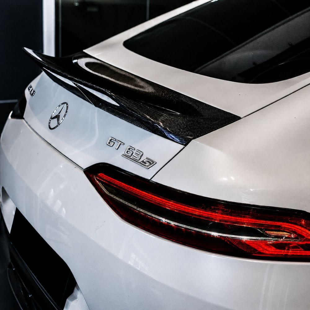 Emblema Mercedes Benz cromado de 90 mm para maletero de Mercedes GT 4 PUERTA COUPÉ X290 AMG