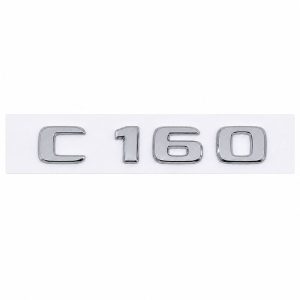 Emblema C160 color cromado para la parte trasera de Mercedes Benz Clase C C160