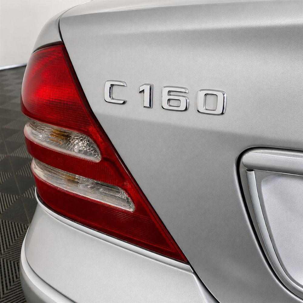 Emblema C160 color cromado para la parte trasera de Mercedes Benz Clase C C160