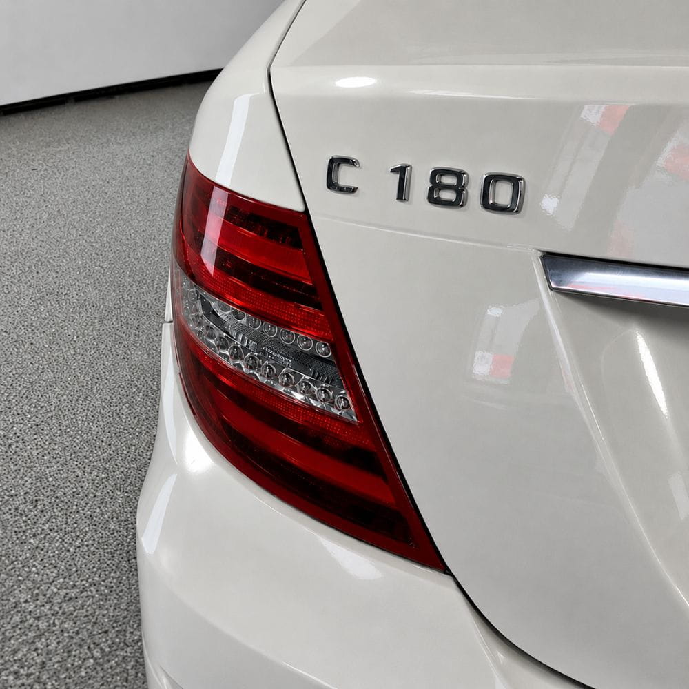 Emblema C160 color cromado para la parte trasera de Mercedes Benz Clase C C180