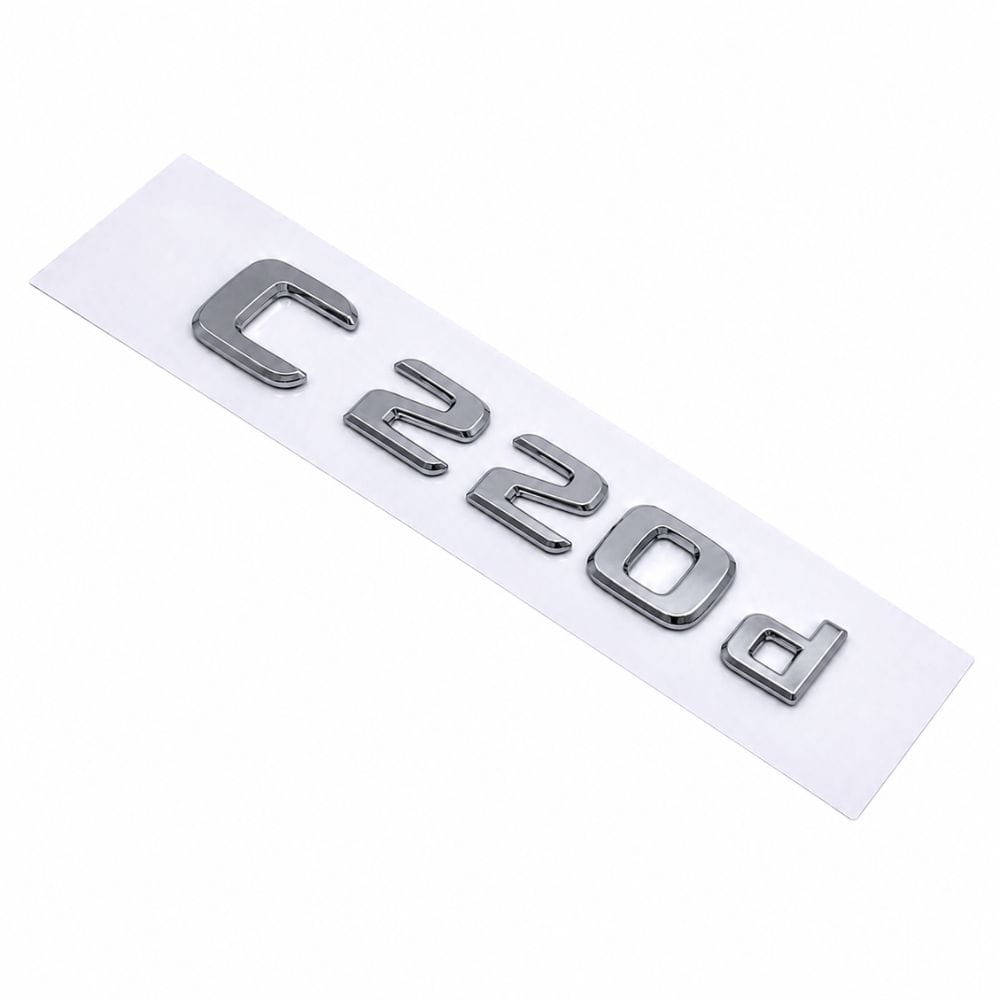 Emblema C220d color cromado para la parte trasera de Mercedes Benz Clase C C220d