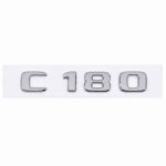 Emblema C180 color cromado para la parte trasera de Mercedes Benz Clase C C180