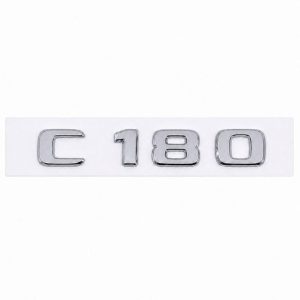 Emblema C180 color cromado para la parte trasera de Mercedes Benz Clase C C180