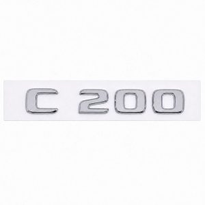 Emblema C200 color cromado para la parte trasera de Mercedes Benz Clase C C200