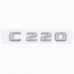 Emblema C220 color cromado para la parte trasera de Mercedes Benz Clase C C220