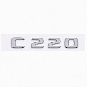 Emblema C220 color cromado para la parte trasera de Mercedes Benz Clase C C220