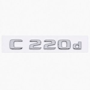 Emblema C220d color cromado para la parte trasera de Mercedes Benz Clase C C220d