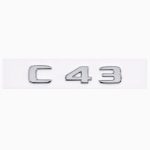 Emblema C43 color cromado para la parte trasera de Mercedes Benz Clase C C43 AMG